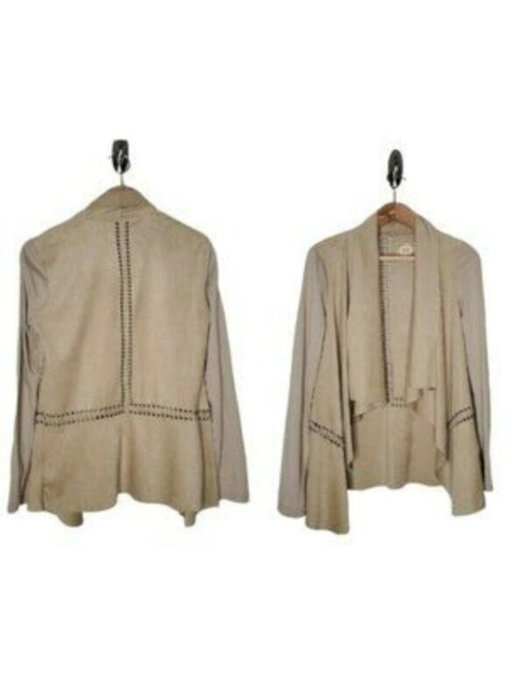 Black Swan Womens Western Jacket Size Medium Tan Whipstitch